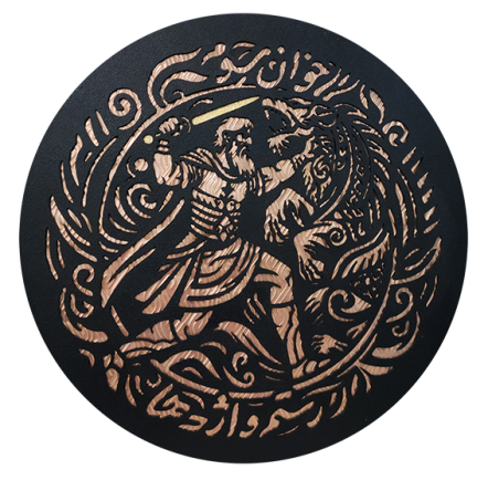 copper art, shahname, decorative